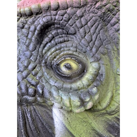 VTG 1991 Jarrasic Park Dilophosaurus Spitter Wearable Mask RARE Dinosaur Collect - Picture 2 of 10